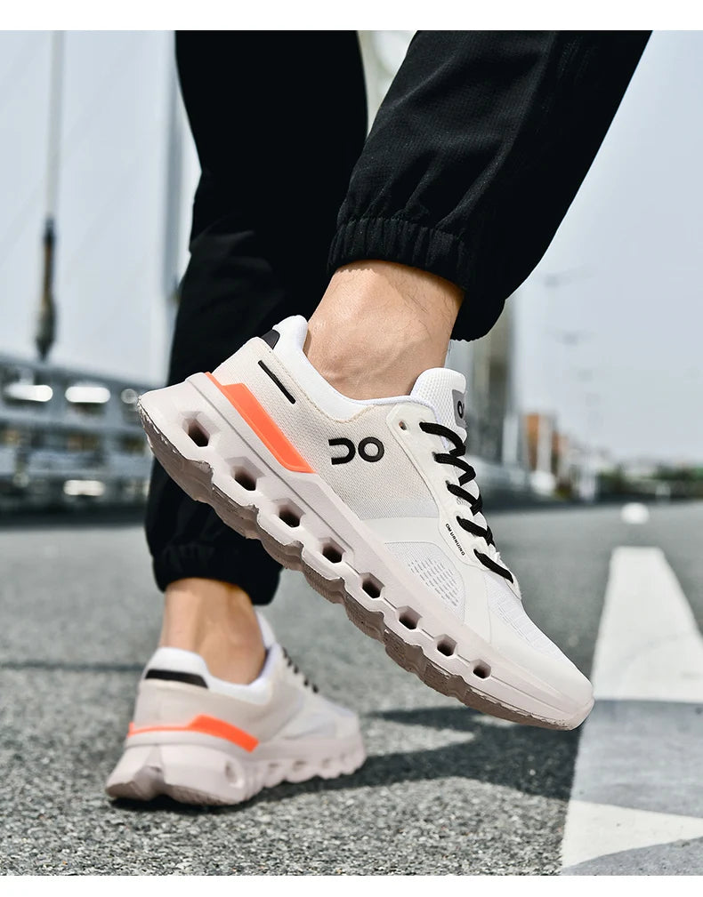 Fluorescence Running Shoes Men Training Marathon Sports Breathable Lightweight Women's Comfortable Nonskid Leisure Sneakers