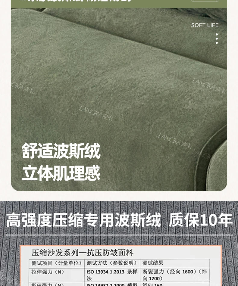 Design Large Green Sofas European Filler Armrest Salon Living Room Sofas Compressed Bedroom Lazy Divano Compresso Home Furniture