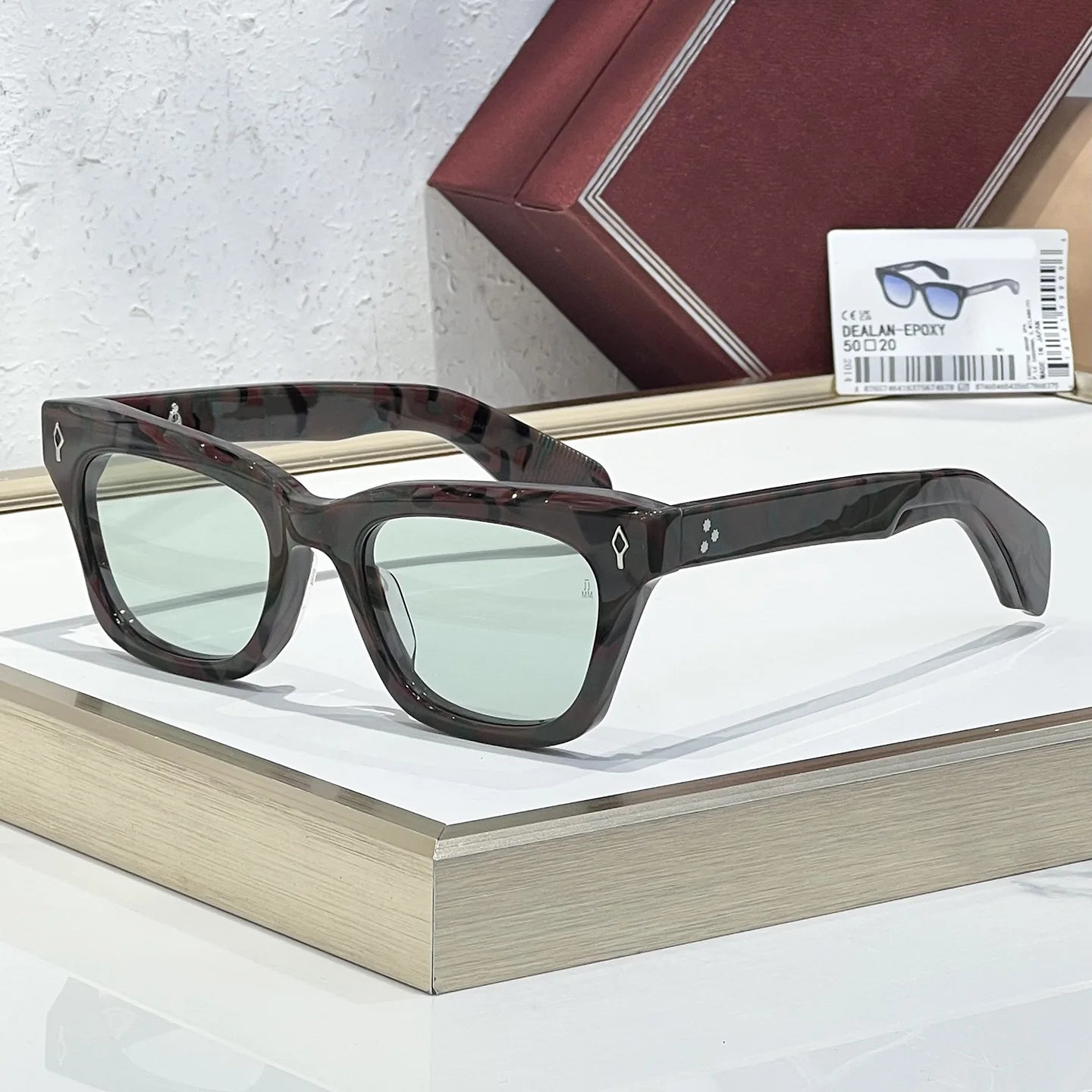 Photochromic Lense DEALAN EOPXY Thick Acetate Business Sunglasses Women Cat Eye Vintage Retro Outdoor Eyewear Shades For Sun