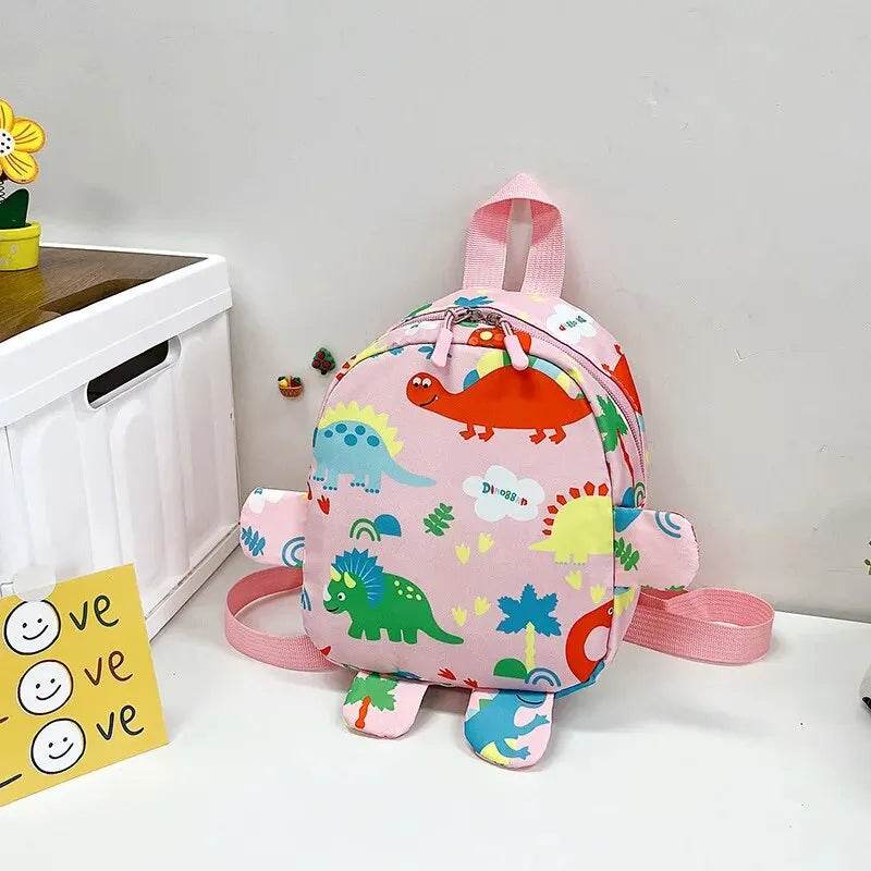 Cute Cartoon Dinosaur Baby Backpacks Kindergarten Schoolbag Children Boys Girls School Bags Adjustable Animals Kid Backpack - AIAZ