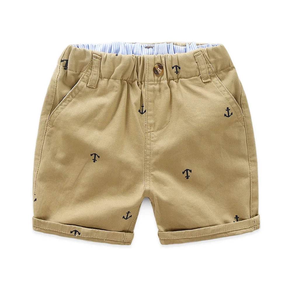 2-9 Years Children Shorts Toddler Kids Short Pant Summer Cotton Anchor Boys Beach Shorts Leisure Capris Baby Clothing KF553 - AIAZ