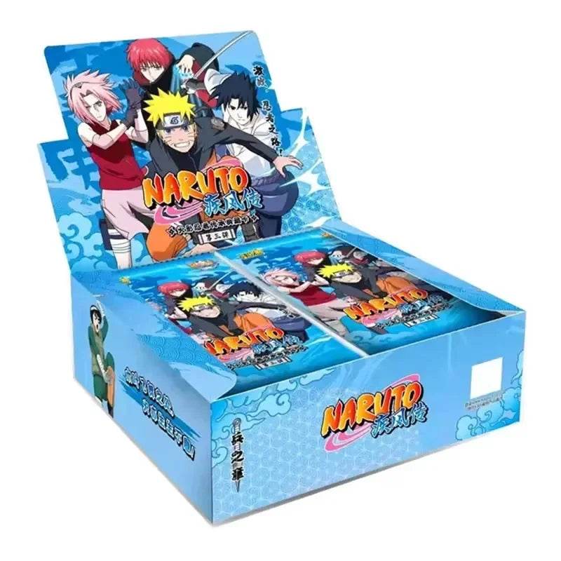 KAYOU Genuine Naruto Cards Box Anime Figure Card Booster Pack Sasuke Collection Flash Card Toy Birthday Christmas Gift for Kids - AIAZ