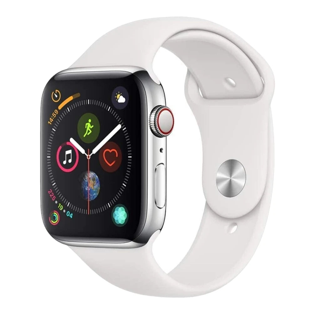 100% Original Apple Watch Series 4 Smartwatch 40MM/44MM GPS Aluminum with Sport Band (Renewed)