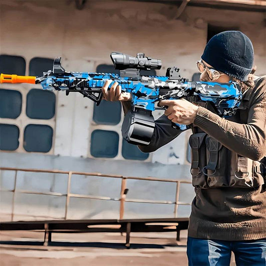 M416 Gun Toy Outdoor Electric Blaster Shooting Sport Gel Bullet Shoot Summer Water Ball Toys For Interactive Parent Child Game - AIAZ