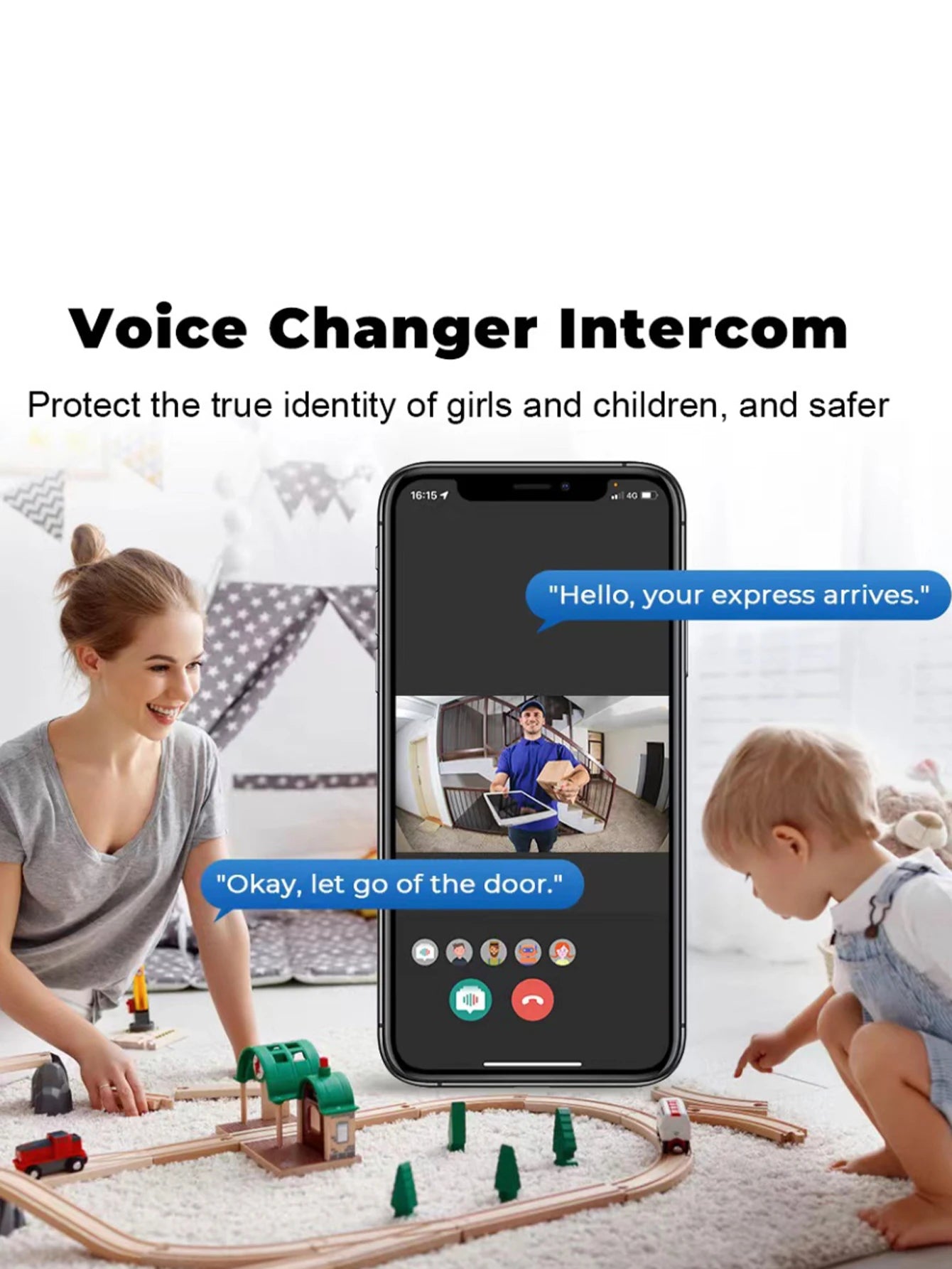 Doorbell video low power WIFI link, rechargeable model doorbell night vision HD intelligent security 1 drag 1 home intercom