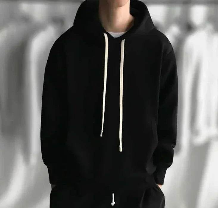 Male Clothes Hooded Solid Sweatshirt For Men No Logo Hoodies Yellow Designer Sweat Shirt Simple Elegant Hot Low Price New In S - AIAZ