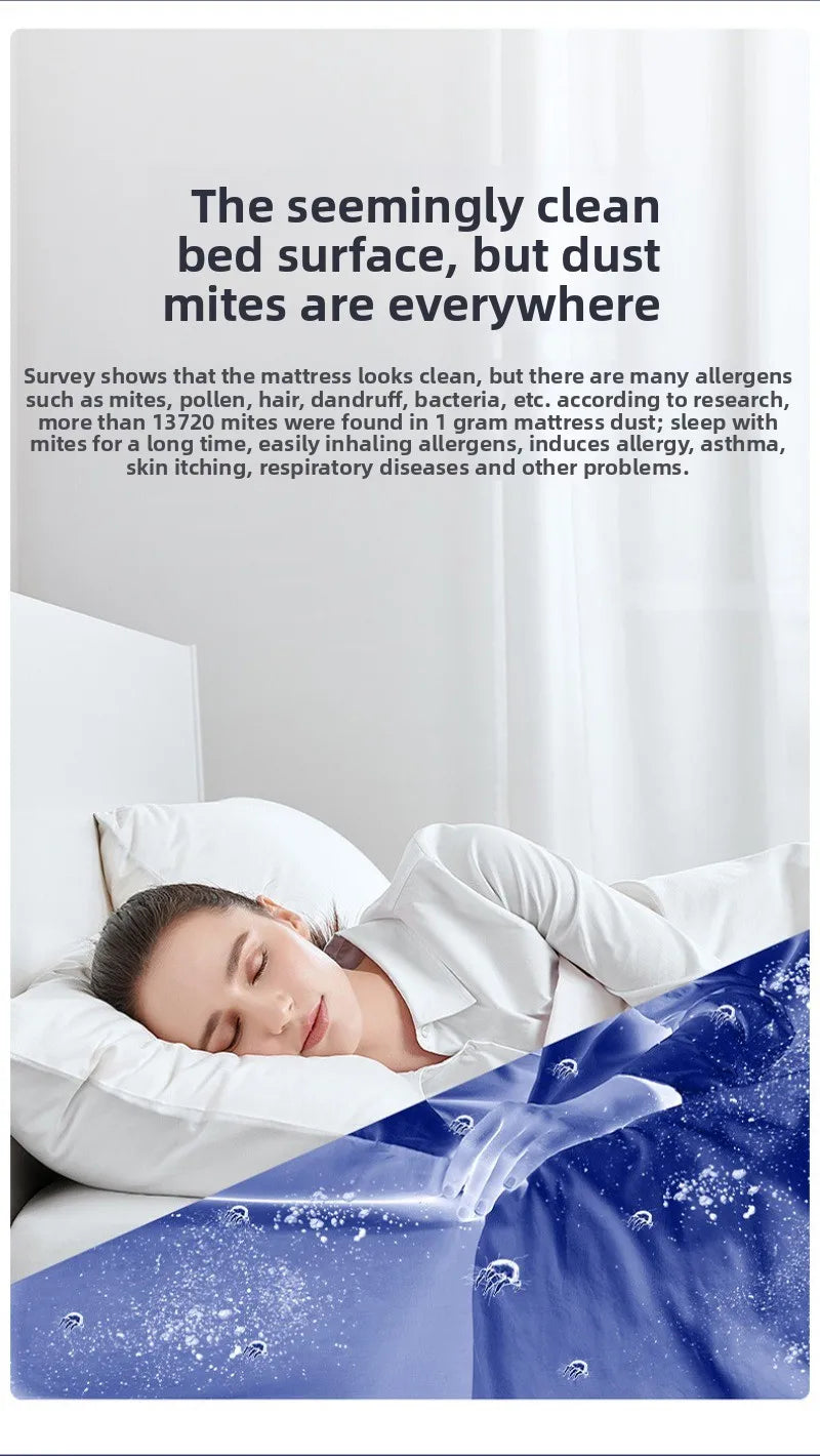 Mite Remover Household Bed Vacuum Cleaner Wireless Suction Bed Sterilizer Large Suction Remove Mites Pregnant Women and Children