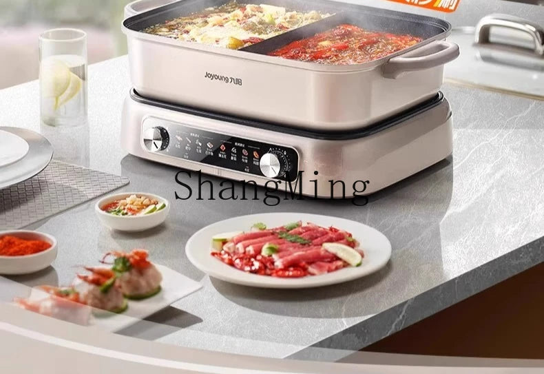 ZYY household multi-functional sub-control split pan frying electric cooking pan mandarin duck pan
