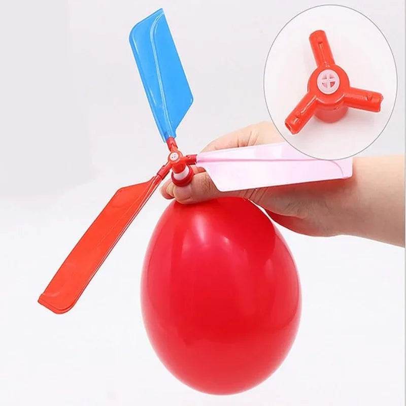 Balloon Aircraft Science and Technology Educational Toys Technology Handmade Diy Balloon Helicopter Children's Creative Toys - AIAZ
