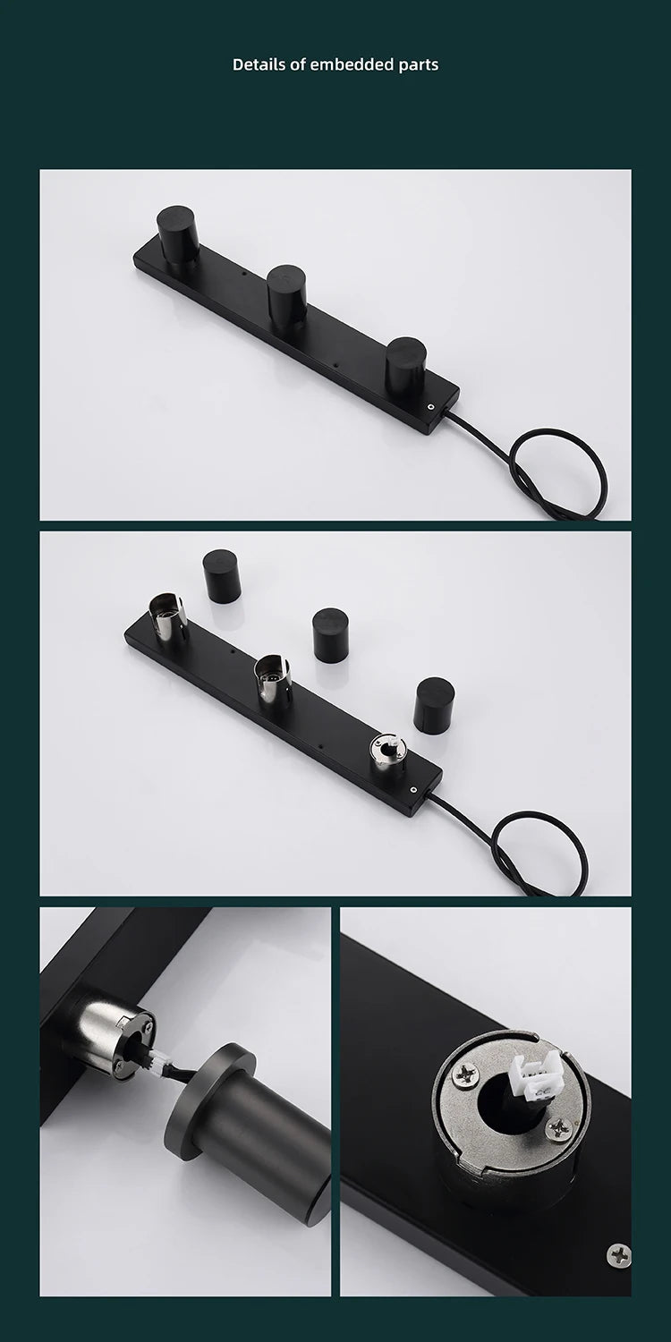 Smart Hidden Carbon Fiber Vertical Electric Heated Towel Rack Black Bathroom Bath Gray Dryer Rail Warmer Wifi Touch Control