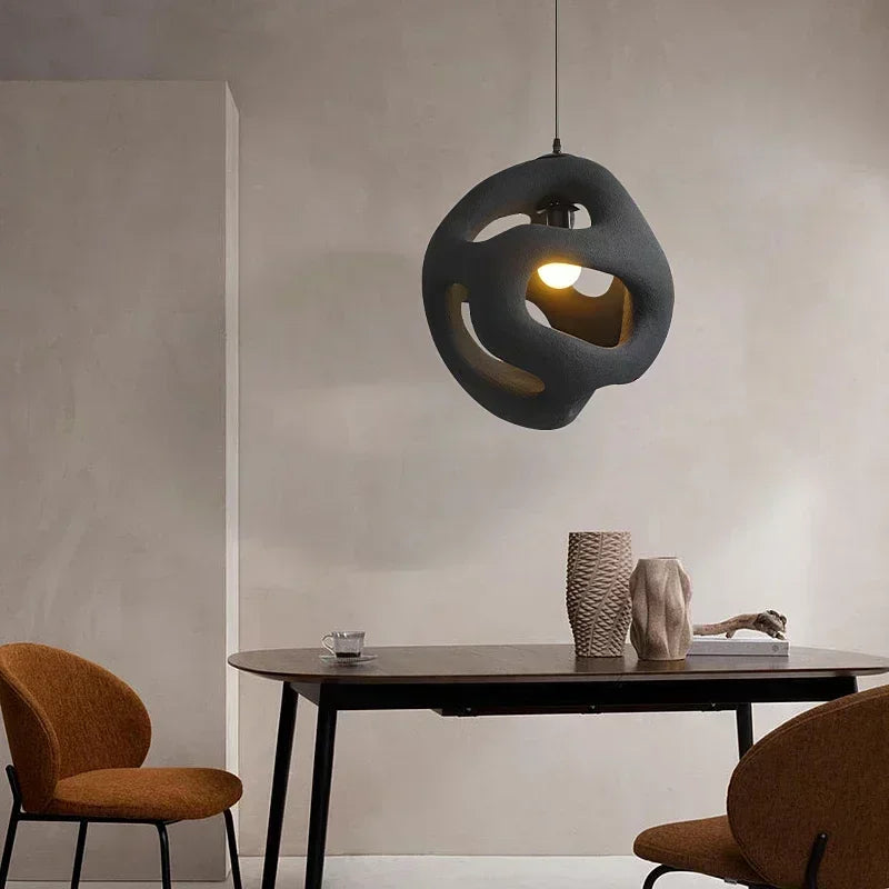 Wabi Sabi Style Restaurant Pendant Light Single Head Small Pendant Light Designer Living Room Sofa Light Study Counter Lighting