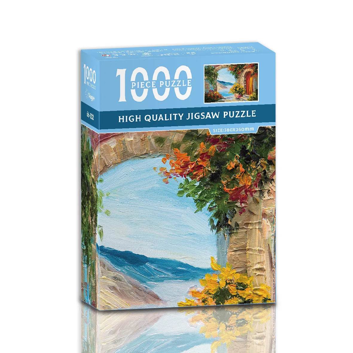 38*26cm Mini Jigsaw Puzzle 1000 Pieces for Adults Famous Oil Painting Van Gogh Puzzle Christmas Gift Toy Educational Toys - AIAZ