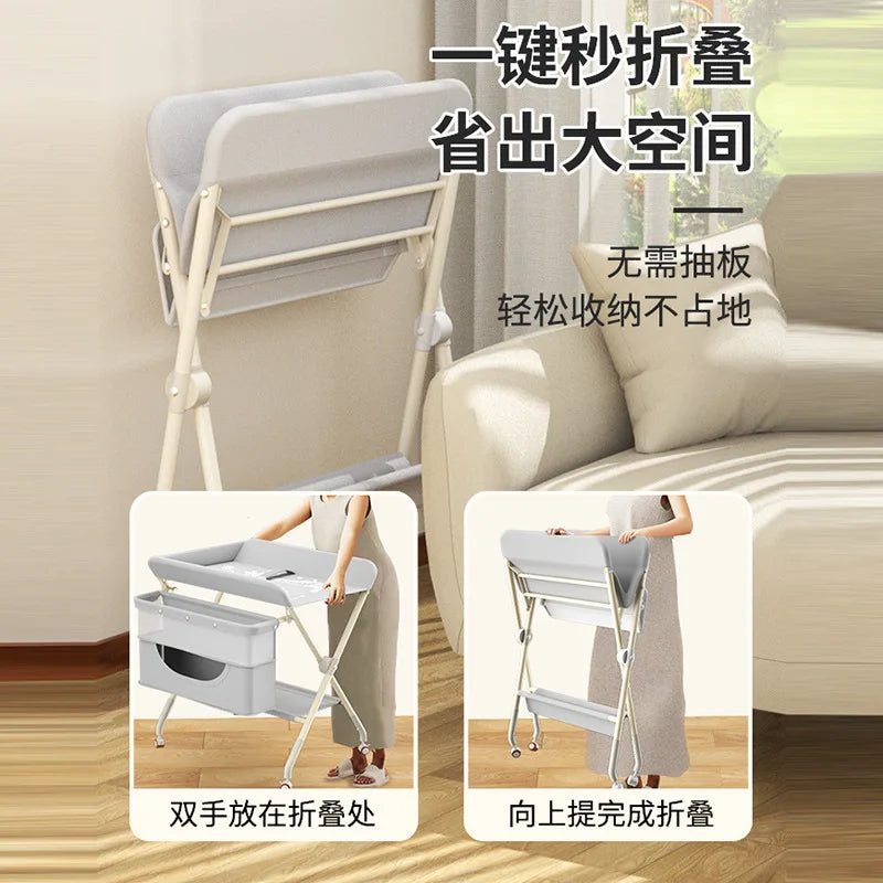 Baby Care Table Portable Multi-functional Baby Changing Table Children's Massage Foldable Bath Table