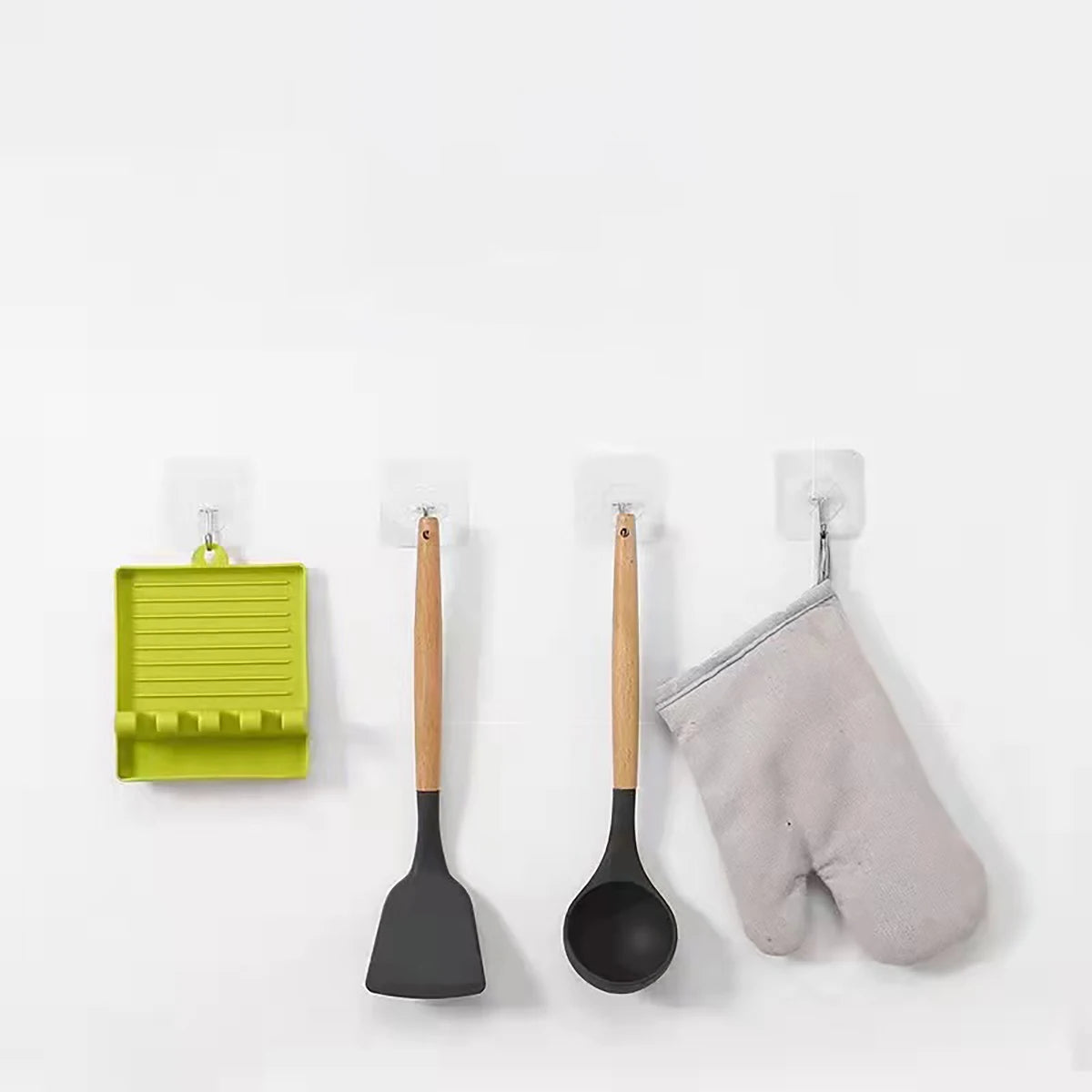 Silicone Tableware Drying Kitchen Utensil Rack Rest Holders Fork Spatula Multifunctional Shelf Organizer Non-Slip Storage Pad ﻿