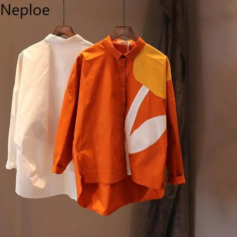 Women's Shirt Fashion Woman Blouses Print Flower Korean Vintage Blusas Female Elegant White Shirts Long Sleeve Tops Clothing - AIAZ