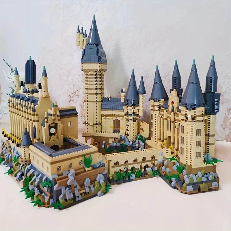 Micro Bricks City Creative Medieval Magic Castle Series School Architecture Palace Model Building Blocks Gifts Kid Assembly Toys - AIAZ