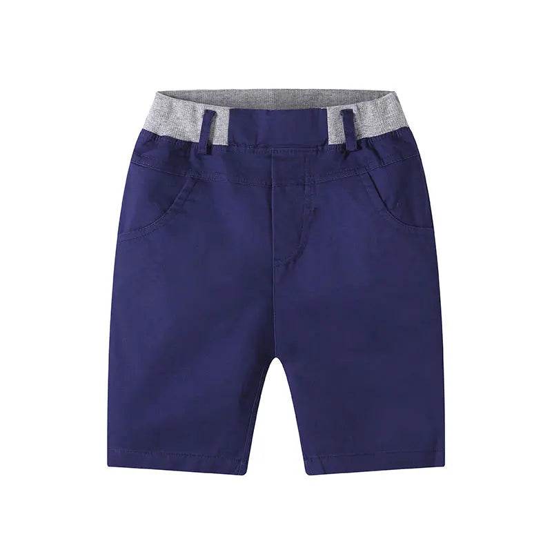 Summer Boys Shorts Solid Color Children's Cargo Pants Teenager School Capris Woven Baby Casual Pants Kids Trousers Clothing - AIAZ
