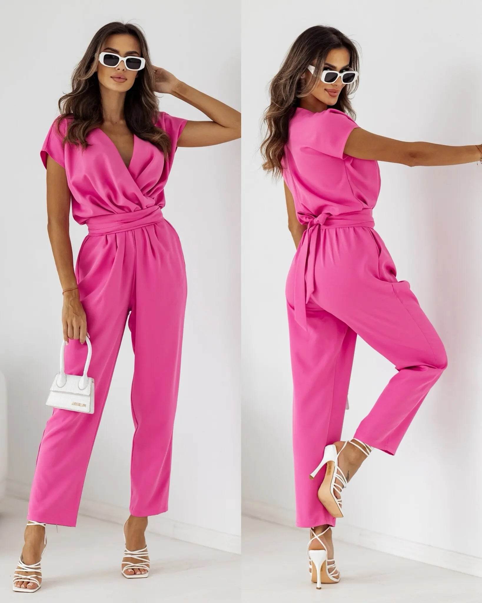24 Years Fashion New Popular Leisure Large Quantity in Stock New Summer jumpsuit Commuter jump suits for women jumpsuit women - AIAZ