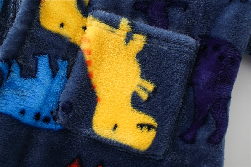 Soft Children Flannel Pajamas Autumn and Winter Pajamas for Girl Warm Kids Bathrobe Boy Sleepwear Family Matching Homewear 4-16Y