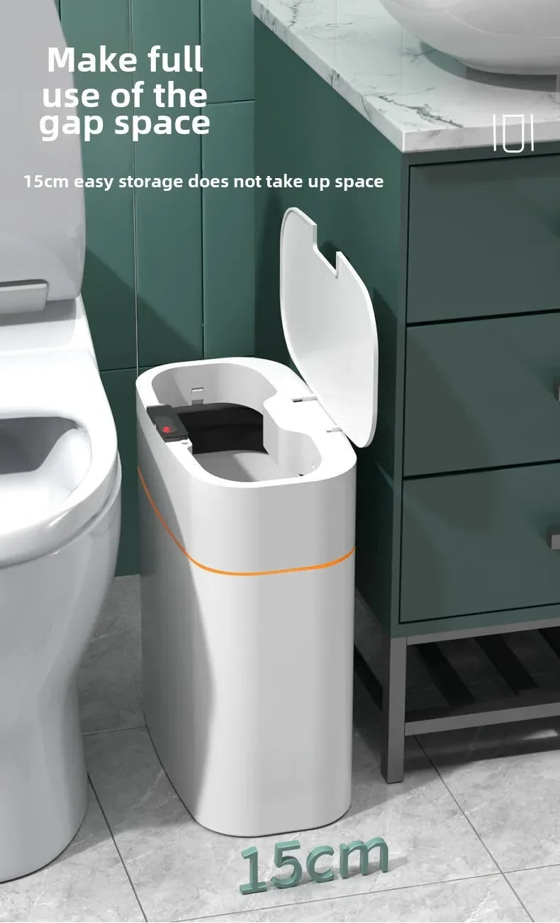 Automatic Smart Trash Can Inductive Household Versatile New Living Room Light Luxury Electric Toilet Toilet Sanitary Bucket