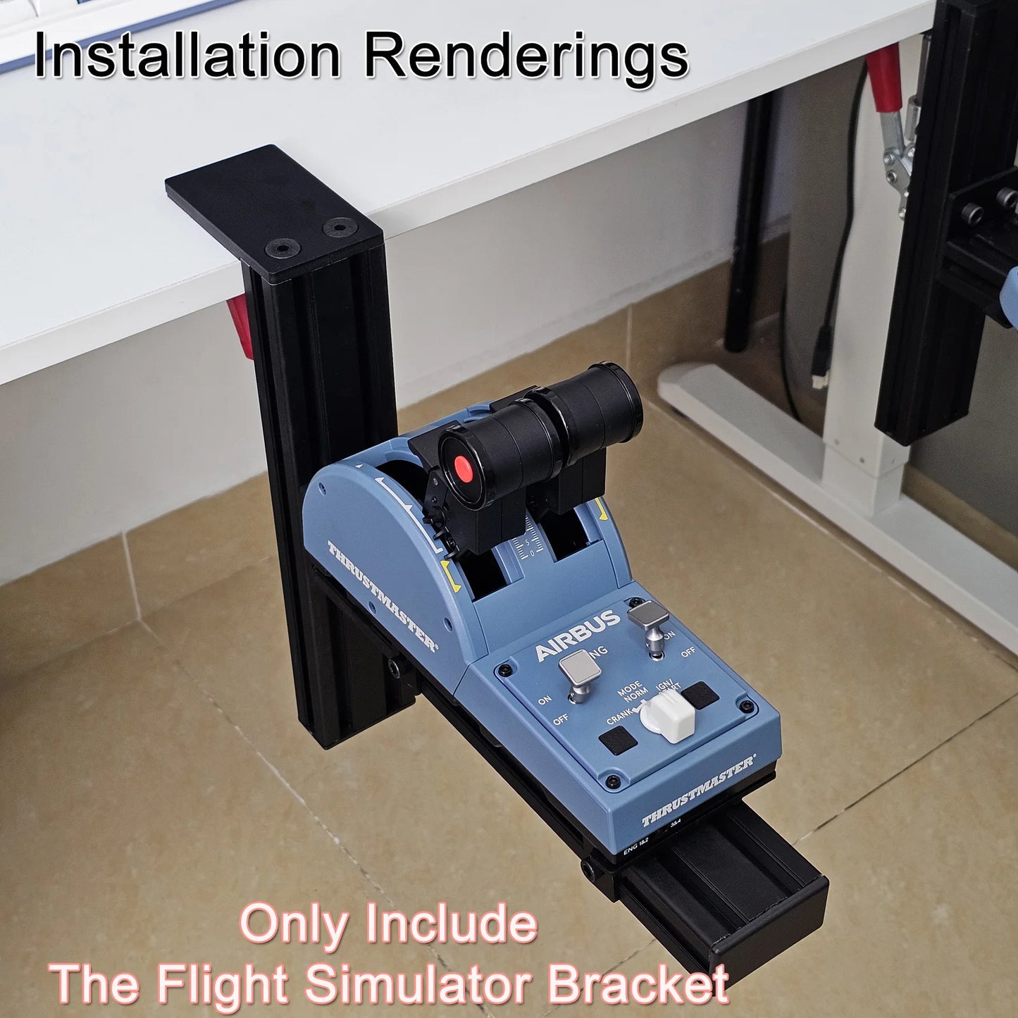 Flight Simulator Joystick THROTTLE STICK Desktop Mounting Bracket For Logitech X56 X55 X52 Thrustmaster T16000M TCA VKB WINWING