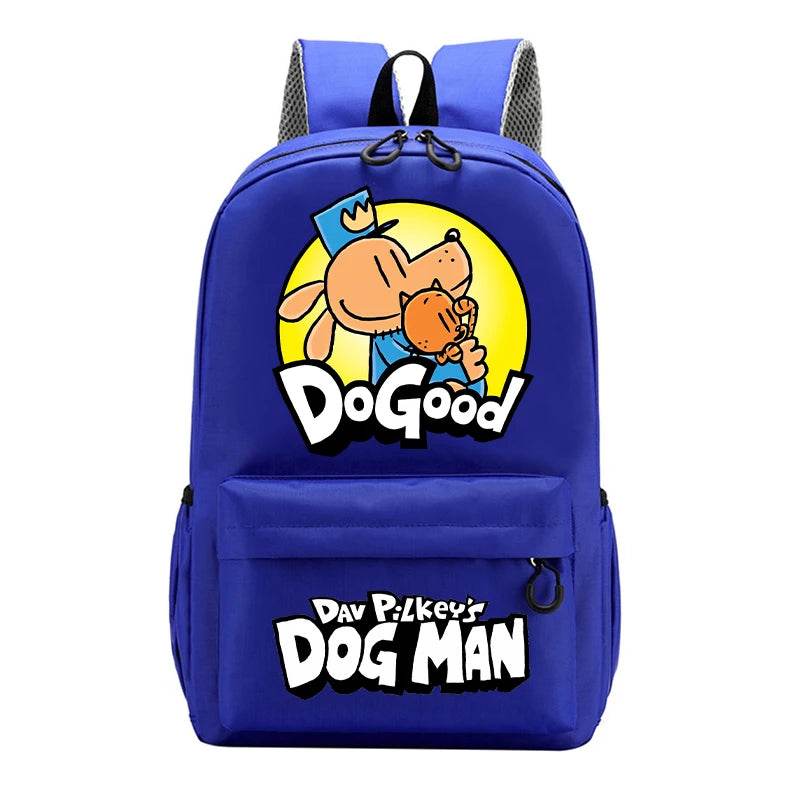 New Dog Man Kids Backpacks Boys Large-capacity School Backpack Cute Cartoon School Bags Children School Supplies Birthday Gifts - AIAZ