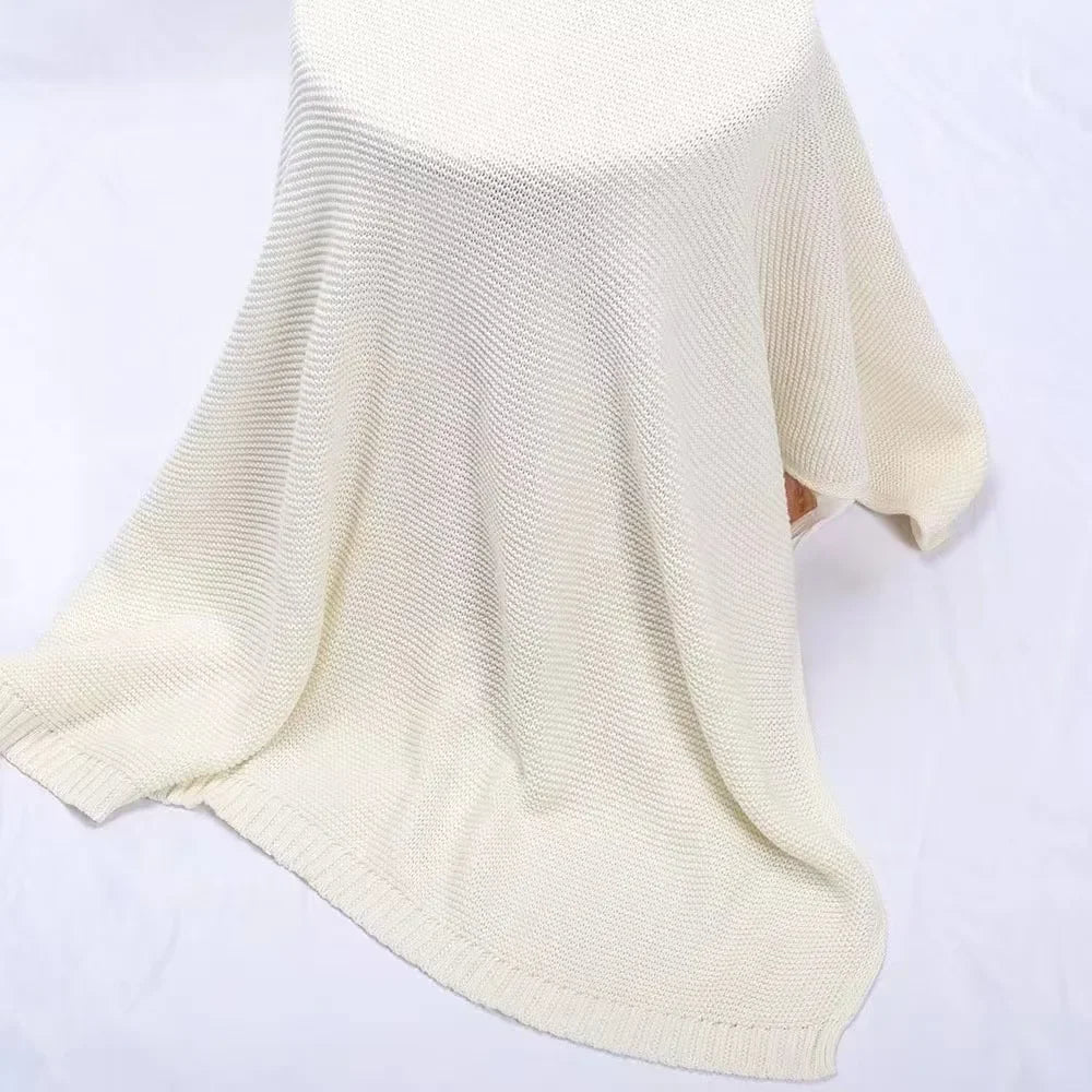 Personalized Baby Blanket Cotton Stroller Blanket Hug Quilt Knitted Cotton Birthday Gifts Bebé Bedding Swaddle Girls Boys Item