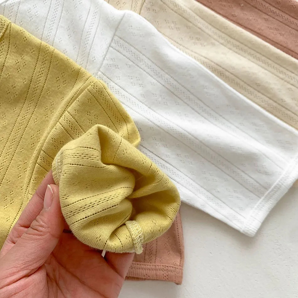 Kids Clothes Toddler Summer Jacket Infant Korean Casual Tops Boys Girls Lightweight Long Sleeve Outerwear Solid Color Cardigan