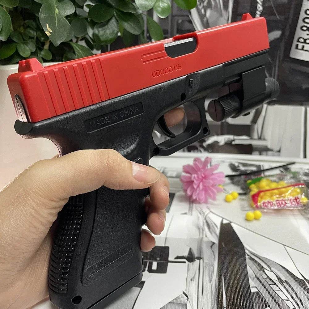 High quality soft bullet air gun manual G17 glock toy gun lower magazine laser outdoor sports CS game weapons children gift - AIAZ