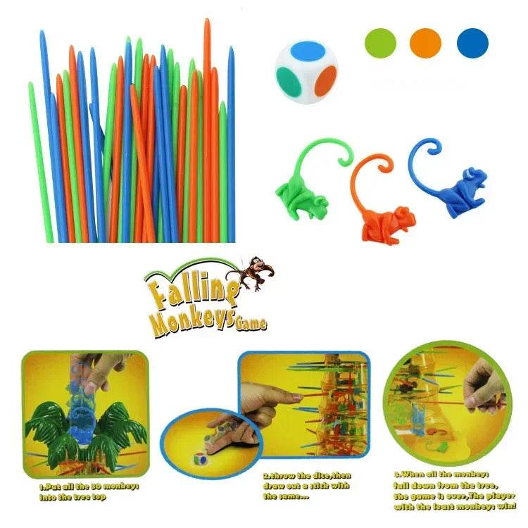 Monkey Climbing Tree Game Toy Children Interesting Intelligence Toys Climbing Desktop Game Party Game Toys Birthday gift For Kid - AIAZ