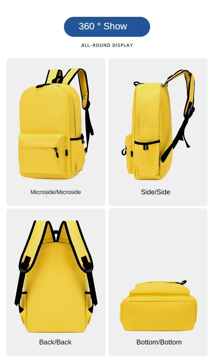 Personalized School Bag Custom Logo School Backpack Training Class Gift School Name Pattern Elementary school backpack wholesale - AIAZ