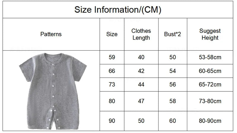 Baby Short Sleeved Jumpsuit Summer Newborn Breathable Mesh Air Conditioning Suit Boys Girls Infant Thin Sleepwear Crawling Suits
