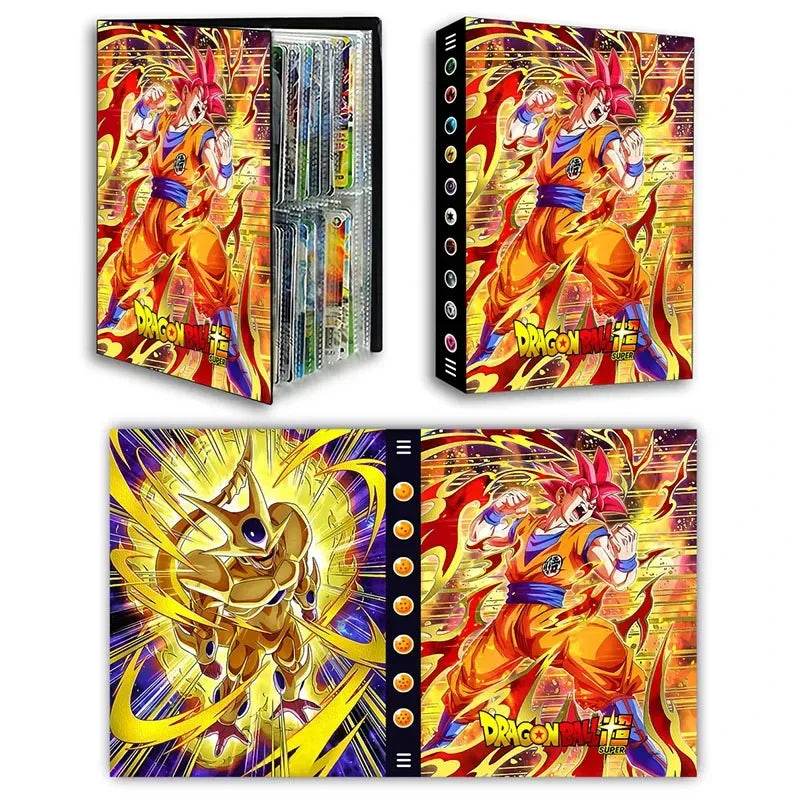 Dragon Ball Son Goku Vegeta Frieza 240pcs Card Album Book Game Card Holder Binder VMAX Game Card Collection Kids Toys Gift - AIAZ