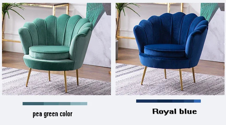 living room single Sofa Nordic Velvet Armchair Ergonomic design modern Corner small sofa luxury Relaxing chair Home furniture