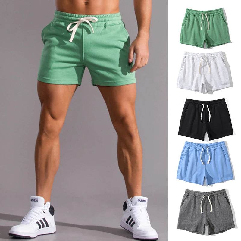 Summer Casual Shorts Men Breathable 100% Cotton Beach Shorts Comfortable Fitness Basketball Sports Short Pants Male Bermudas - AIAZ