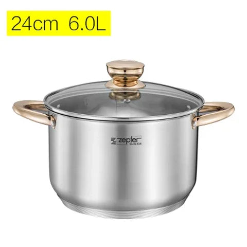 Premium Induction Cookware Set, High-Grade Inox Casseroles, Frypan, Saucepan, Kitchen Utensils & Tools, Efficient Cookware