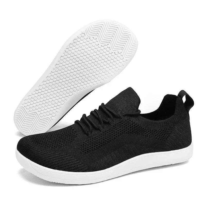 Men's Wide Toe Minimalist Sports Shoes Breathable and Comfortable Hiking Shoes Breathable Black Fitness Running Women's Shoes - AIAZ