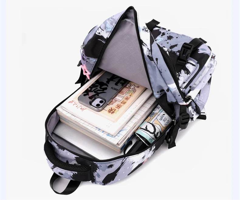 Middle School Student Backpack Children Set School Bags for Girls Kids Schoolbags Waterproof Book Bag With Lunch Bag Pencil case - AIAZ