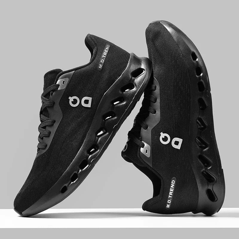 Fashion Cushioning Running Shoes for Men Lightweight Sneakers Breathable Tennis Shoes Non-Slip Sports Casual Walking Footwear
