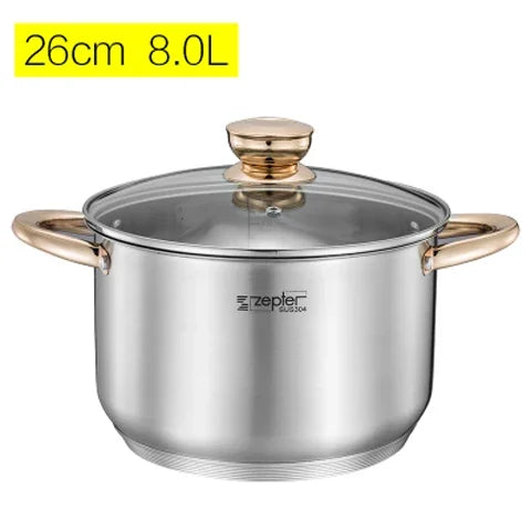 Premium Induction Cookware Set, High-Grade Inox Casseroles, Frypan, Saucepan, Kitchen Utensils & Tools, Efficient Cookware