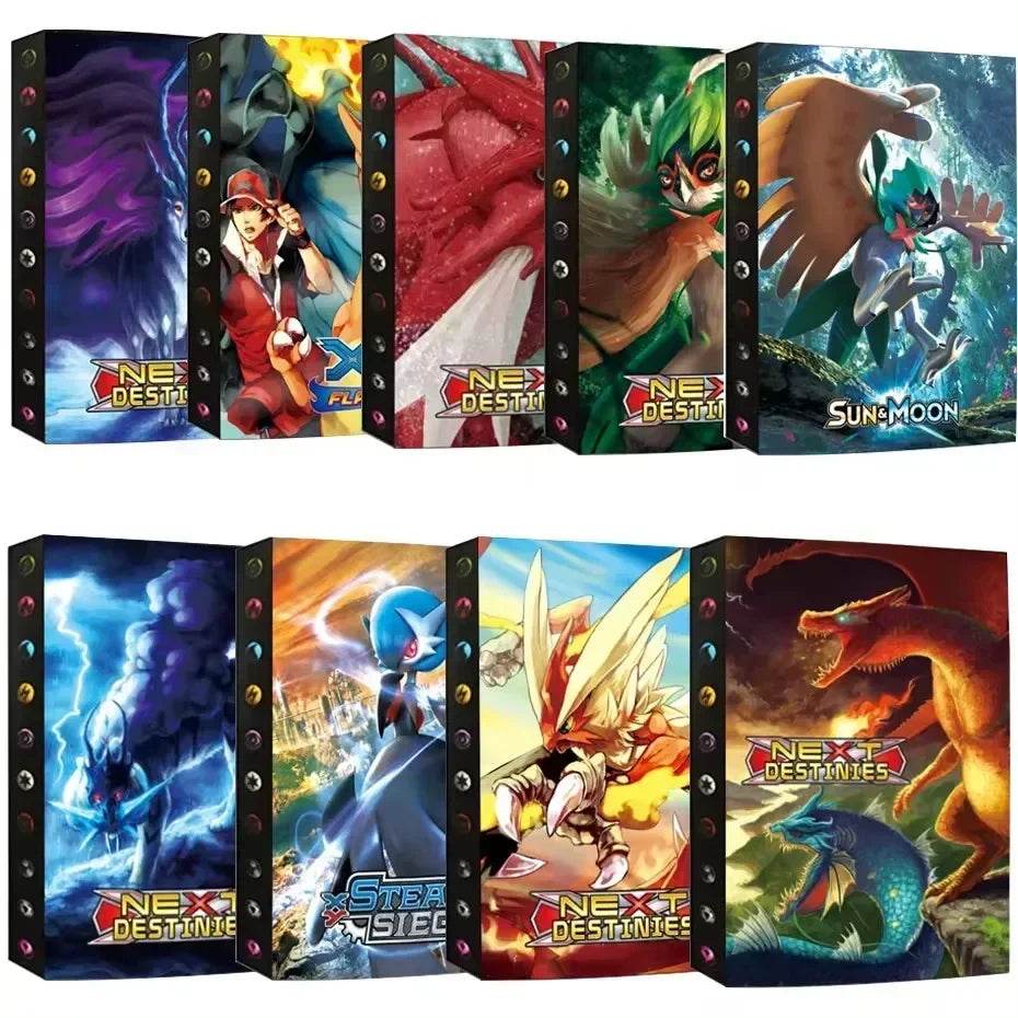 2025 New 9-Pocket Page 432Pcs Holder Album Toys Collections Pokemones Cards Album Book Top Loaded List Toys Gift for Children - AIAZ