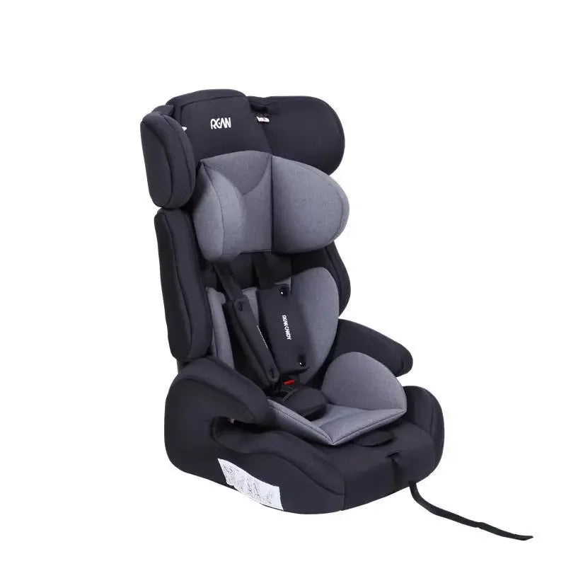 EG81 Foldable Child Car Seat, Travel-Friendly Safety Booster for 9 Months to 12 Years, Portable Baby Chair, Compact Car Seat