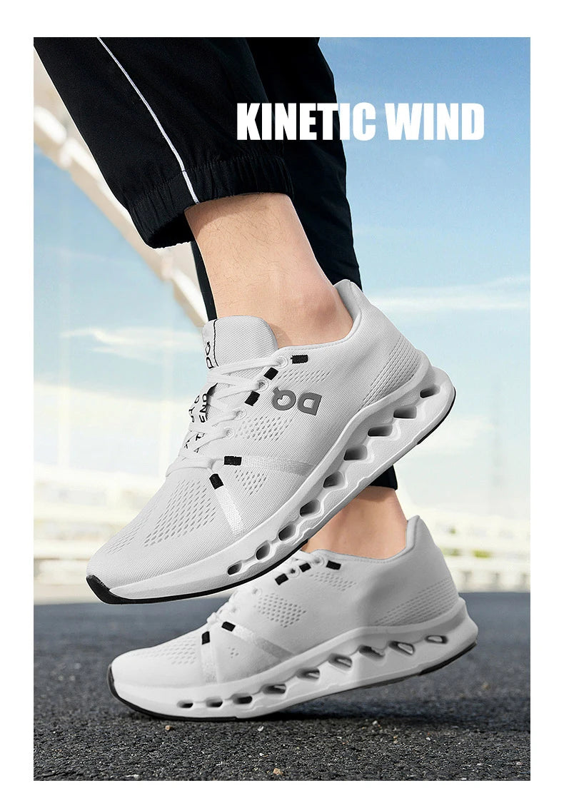 Men's Running Shoes Breathable Lightweight Shock Absorption Athletic Gym Training Sneakers Non-Slip Comfortable Sports Shoes