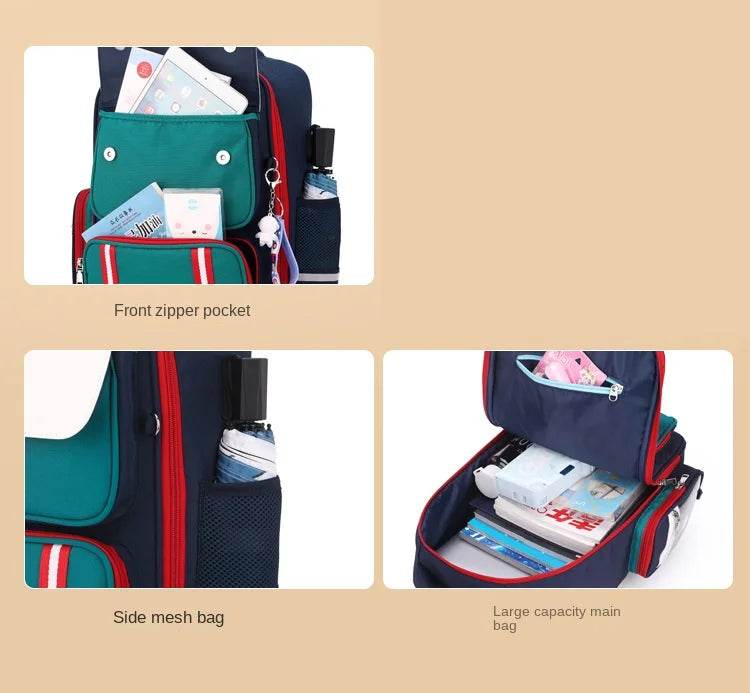 Rolling Backpacks for Primary School Children Trolley School Student Backpack Wheeled Bag Back To School Backpacks with Wheels - AIAZ