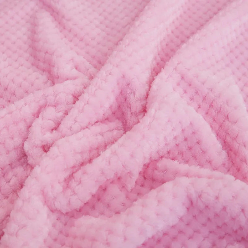 Baby Blanket Soft Fleece Infant Thick Quilt Bedding Swaddle Wrap Blanket Warm Newborn Stroller Sleep Cover Nursery Thermal Gift