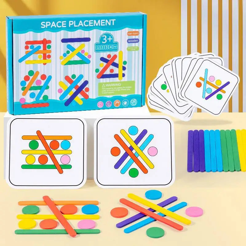 Montessori Logical Thinking Games Puzzle Toys Color Matching Game Educational Learning Toys For Children Preschool Teaching Aids