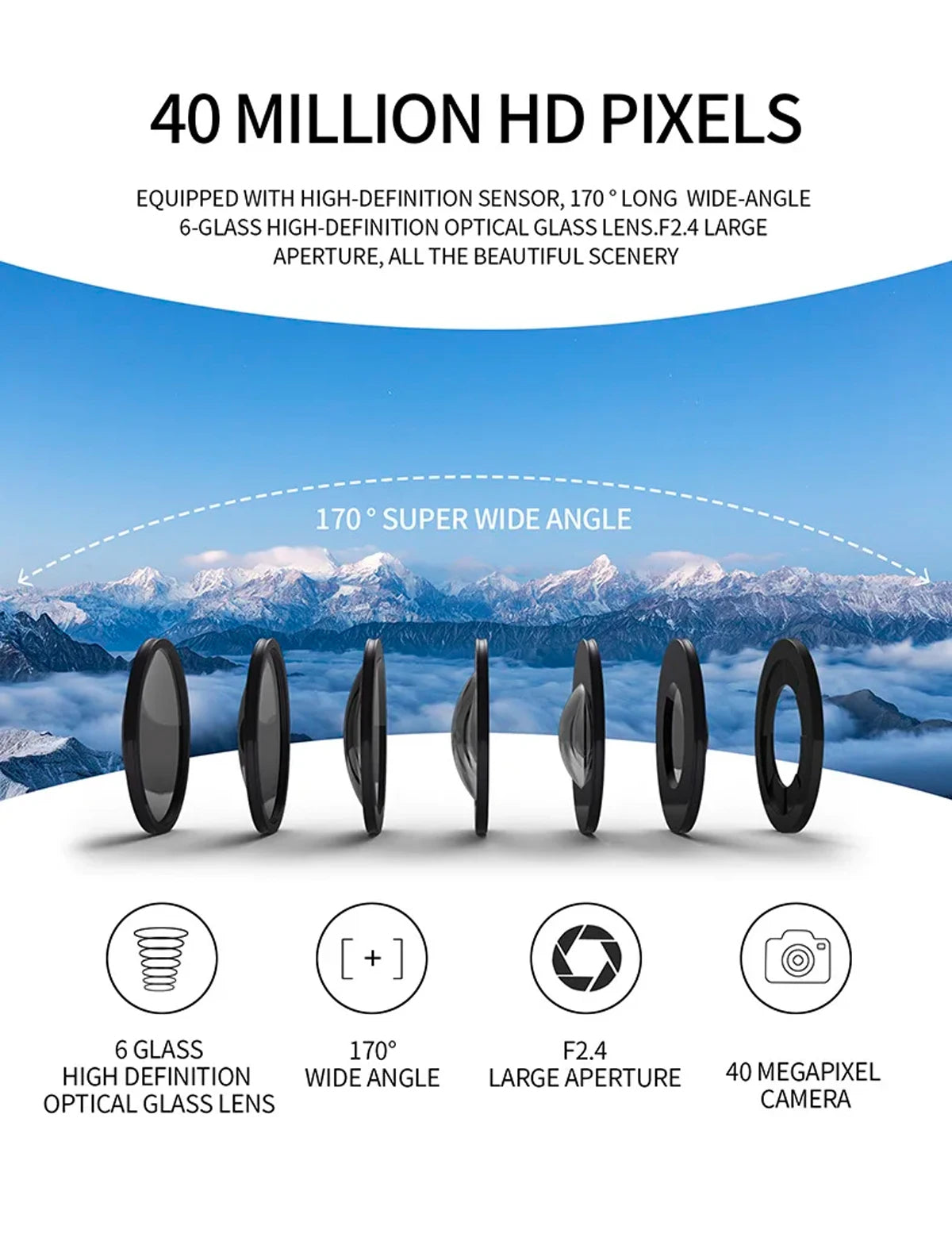 4K Action Camera 4K60FPS With Remote Control Screen Waterproof Sport Camera drive recorder Sports Camera Helmet Action Cam