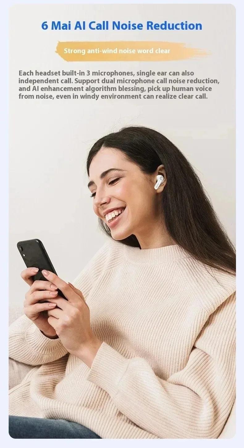 EarFun Air Pro4 Bluetooth Earphone HI-FI Active Noise Reduction IPX5 Waterproof Dynamic Diaphragm Ergonomics Gamer Earbuds