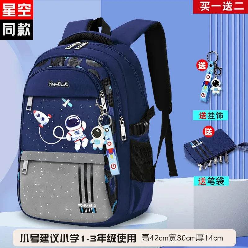 Kids Backpack Children School Bags for Boys Orthopedic School Backpack Waterproof Primary Schoolbag Book Bag Mochila Infantil - AIAZ