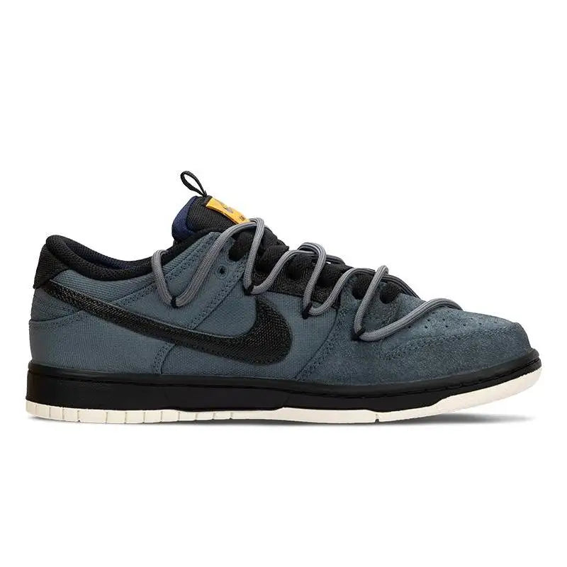 【Customize】Nike Dunk SB Skateboarding Shoes Unisex Low-top Black/Blue Sneakers shoes DX6775-400